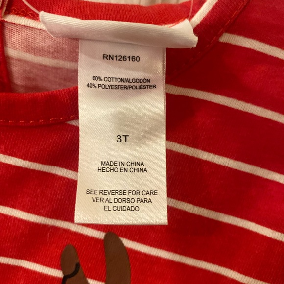 Girls Christmas Dress, Reindeer Christmas Dress, 3T Reindeer & Hearts Dress - Picture 10 of 10